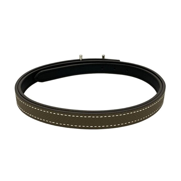 HERMES Uncle Chene Dunkle Veau Epsom W Belt 812-071225 - Picture 2 of 7